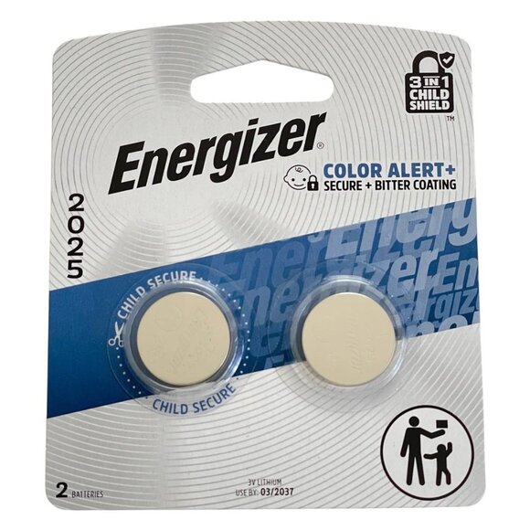 2 Energizer 2025 Batteries - Picture 1 of 6